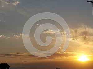 Sun rise over the east