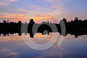 The sun rises over Angkor Wat, Cambodia