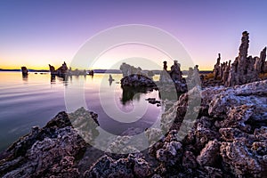 Sunrise from the South Tufa Area in Mono Lake.