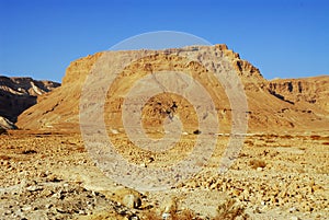 The sun is rising on Masada