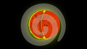 Sun\'s interior, Anatomy of the Sun, The sun is basically a giant ball of gas and plasma