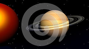 Sun and saturn