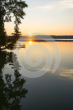 Sunset by Lake