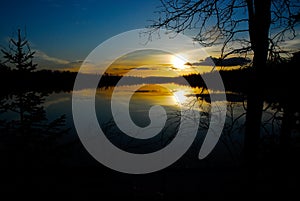 Dry Lake Sunset VII photo