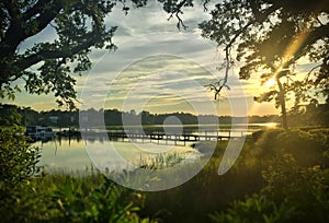 Sun Setting on the Marsh