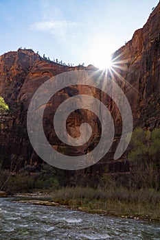 Sun Setting in Zion National Park