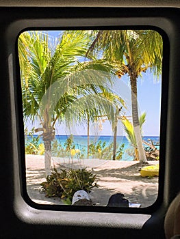 Sun and shadow on the Playa Palancar Cozumel Beach photo