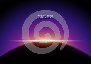 Sun shines from behind a planet