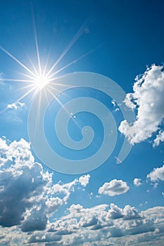 Sun Shining and Blue Sky