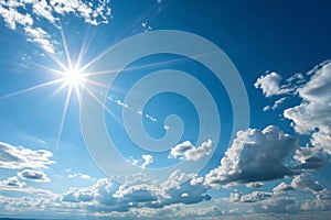 Sun Shining and Blue Sky