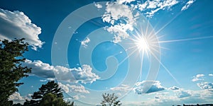 Sun Shining and Blue Sky