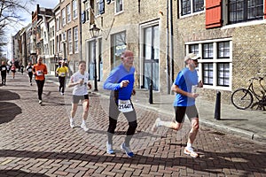 The sun shining on the participants