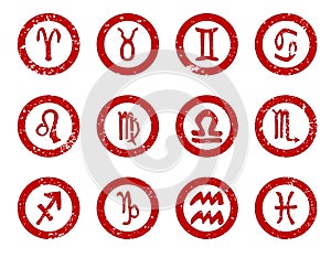 Sun Sign Rubber Stamps