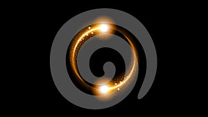 Sun Solar Eclipse Orange Fire Dark Background Vector Moon Design Space Science Glow Light