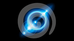 Sun Solar Eclipse Orange Fire Dark Background Vector Moon Design Space Science Glow Light