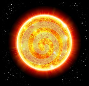 Sun in a space