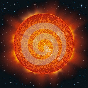 Sun in space