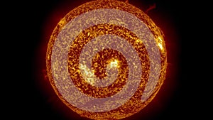 Sun surface animation. Nasa Public Domain Imagery.