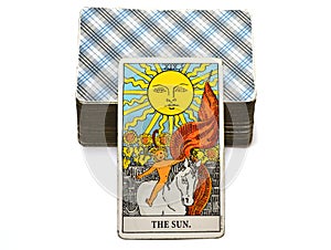 The Sun Tarot Card Life energy vitality joy enlightenment warmth manifestation happiness photo
