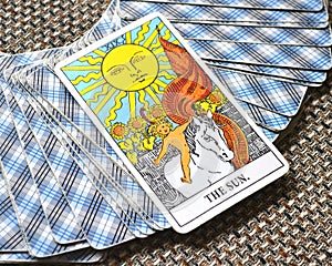 The Sun Tarot Card Life energy vitality joy enlightenment warmth manifestation happiness photo