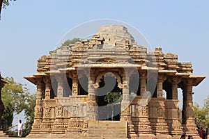 The Sun Temple is a Hindu temple dedicated to the solar deity Surya located at Modhera village of Mehsana district, Gujarat, India