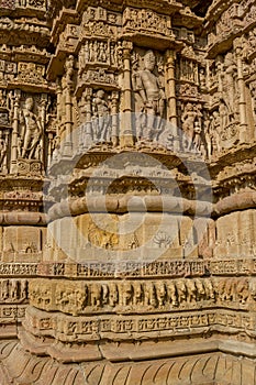 Sun temple sculpture, Modhera, India