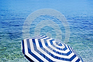 Sun umbrella on beach