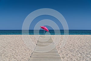 Sun umbrella on a beach