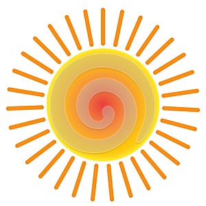 bright sun iconic vector - SUN