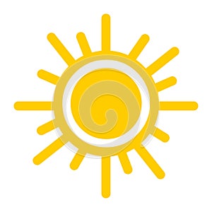 Sun vector icon logo.Sun logo