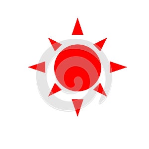 Sun vector icon