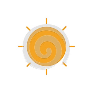 Sun Vector illustration Icon