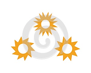 Sun Vector illustration Icon Logo