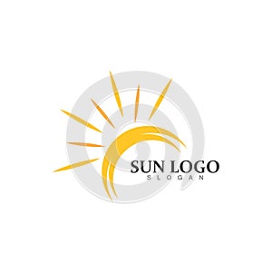 Sun Vector illustration Icon Logo Template design.