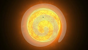 The Sun with Venus transit in solar system