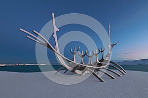 Sun Voyager sculpture in Reykjavik