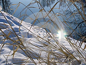 Sun on a water