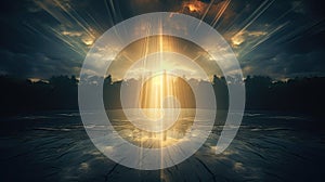 sun water light rays