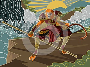 Sun Wukong the monkey king chinese mythology warrior tale