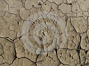 Sunbaked soil