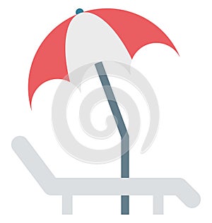 Sunbathe isolated vector icon which can be easily edit or modified