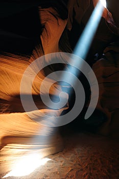 Sunbeam in Antelope Canyon