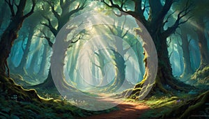 Sunbeam Forest Pathway
