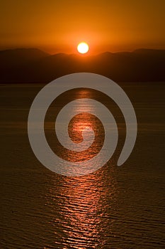 Sunbeam at sea photo