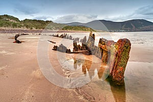 Sunbeam ship wreck on Irish beach