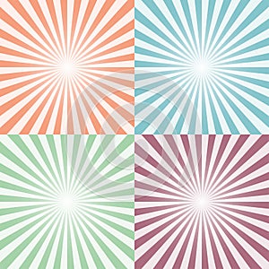 Sunbeam star burst background color stock vector