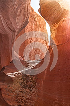 Sunbeam in Upper Antelope Canyon, Arizona, USA