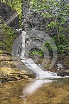 Sunbeams Over Deckertown Falls