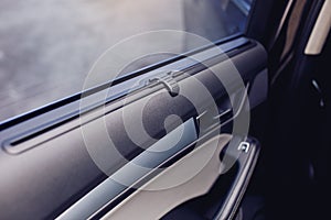 Sunblind curtain in a modern car