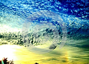 Sunbow clouds